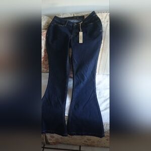 Dark Blue Flared Jeans